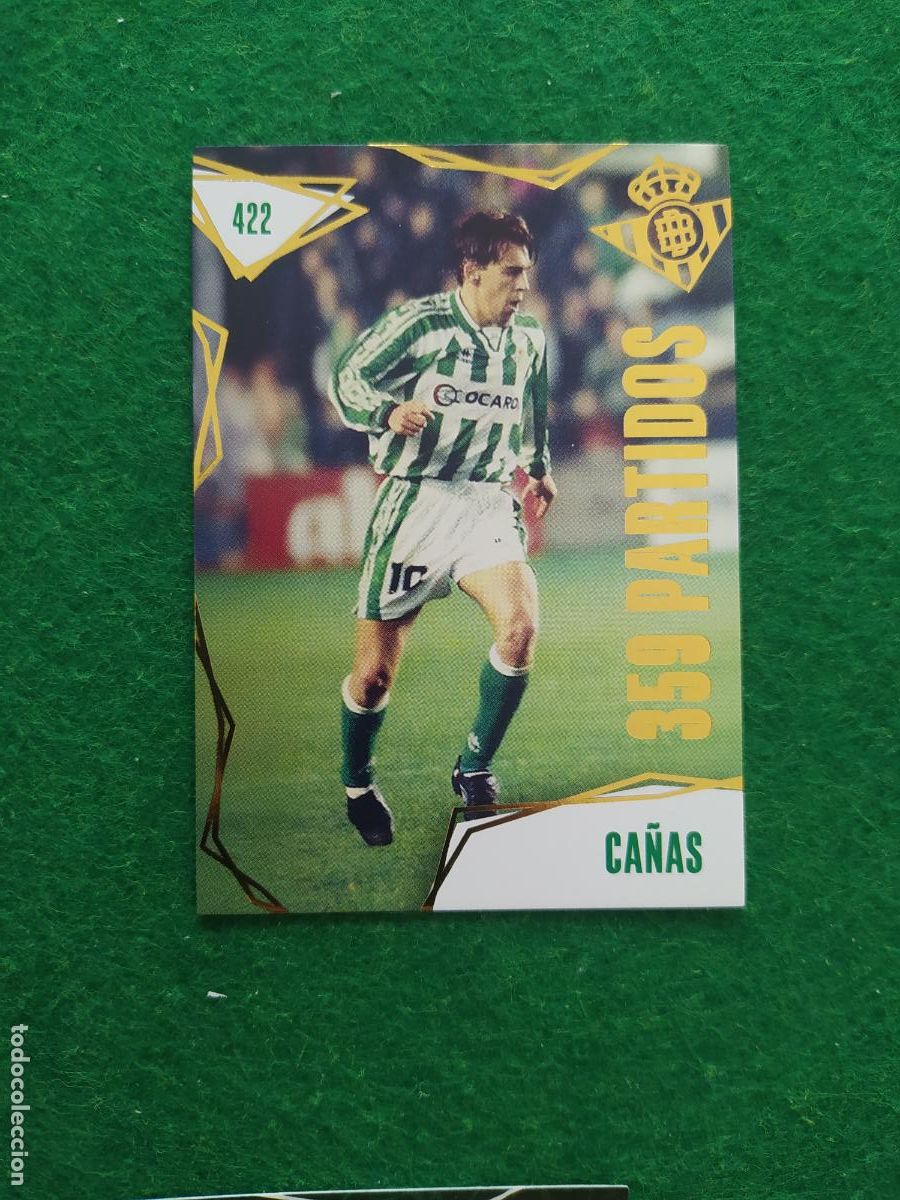 Cromos de F&uacute;tbol: BETIS CARDS 2025 2026 N&ordm; 422 CA&Ntilde;AS 359 PARTIDOS