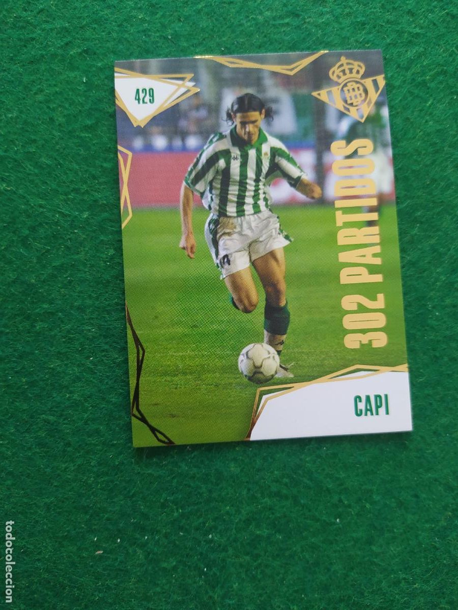 Cromos de F&uacute;tbol: BETIS CARDS 2025 2026 N&ordm; 422 CAPI 302 PARTIDOS
