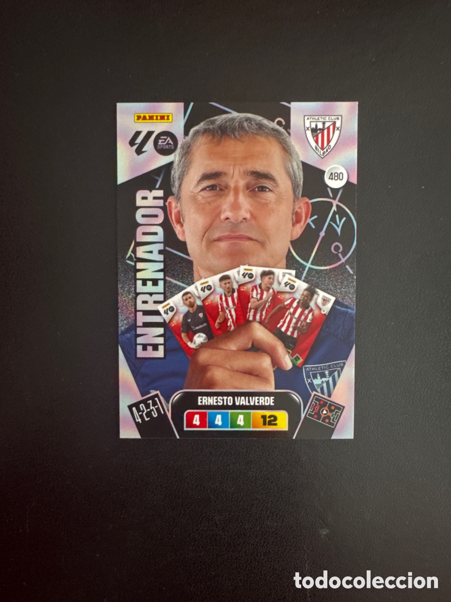 Cromos de F&uacute;tbol: VALVERDE ENTRENADOR NUMERO 480 ADRENALYN 2025 2026