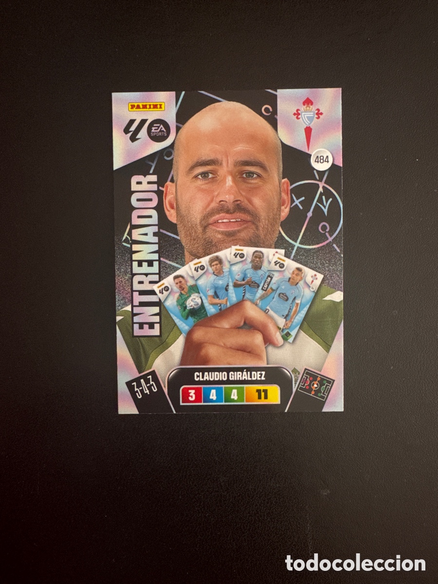 Cromos de F&uacute;tbol: CLAUDIO GIRALDEZ ENTRENADOR CELTA DE VIGO NUMERO 484 ADRENALYN 2025 2026