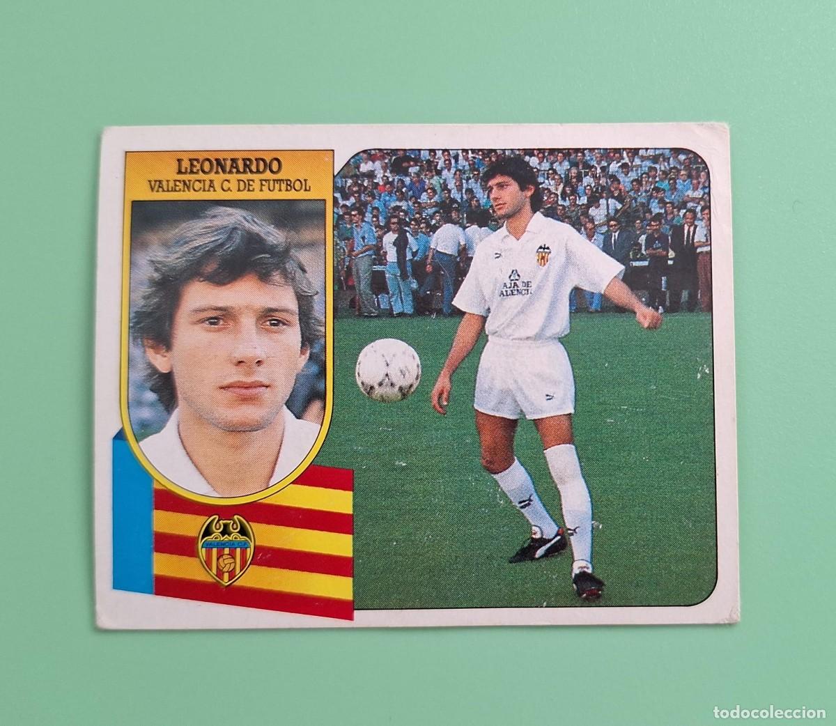 Cromos de F&uacute;tbol: CROMO DE FUTBOL LIGA ESTE LEONARDO COLOCA VALENCIA CARTON NUNCA PEGADO SIN PEGAR 91 92 1991 1992