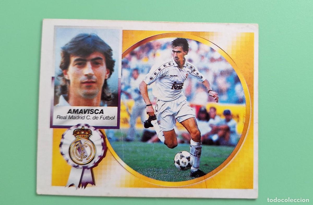 Cromos de F&uacute;tbol: CROMO DE FUTBOL LIGA ESTE AMAVISCA VERSI&Oacute;N REAL MADRID NUNCA PEGADO SIN PEGAR 94 95 1994 1995