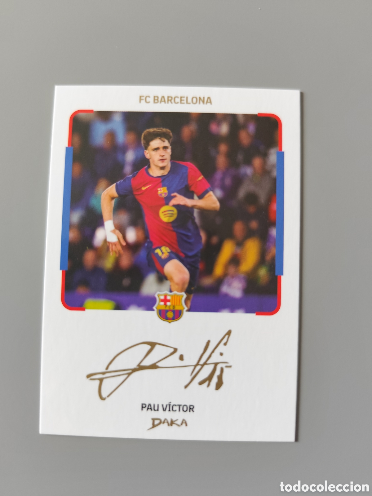 Cromos de F&uacute;tbol: Firma Pau Victor Daka