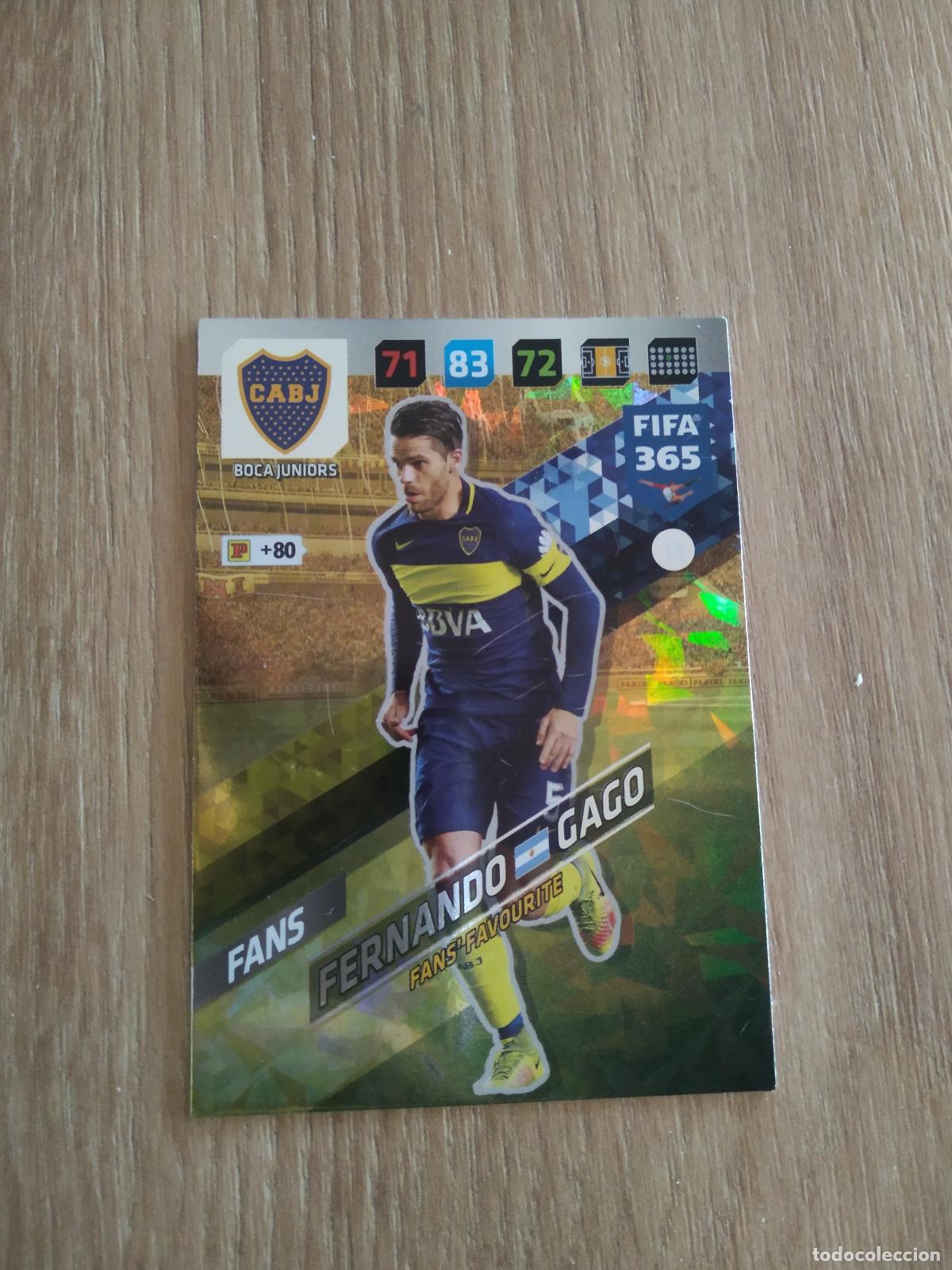 Cromos de F&uacute;tbol: 13 GAGO BOCA JUNIORS CROMO FUTBOL PANINI ADRENALYN 17-18 FIFA 365 2017-2018