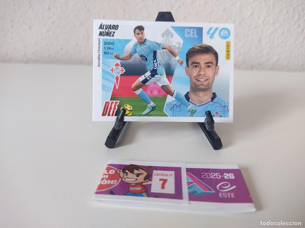 Cromos de F&uacute;tbol: &Aacute;lvaro N&uacute;&ntilde;ez Celta MERCADO INVIERNO Liga Este 2025 2026