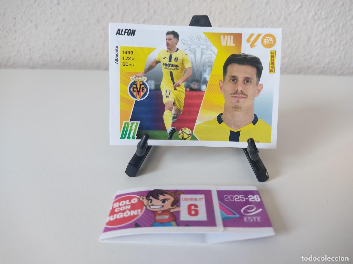 Cromos de F&uacute;tbol: Alfon Villarreal MERCADO INVIERNO Liga Este 2025 2026