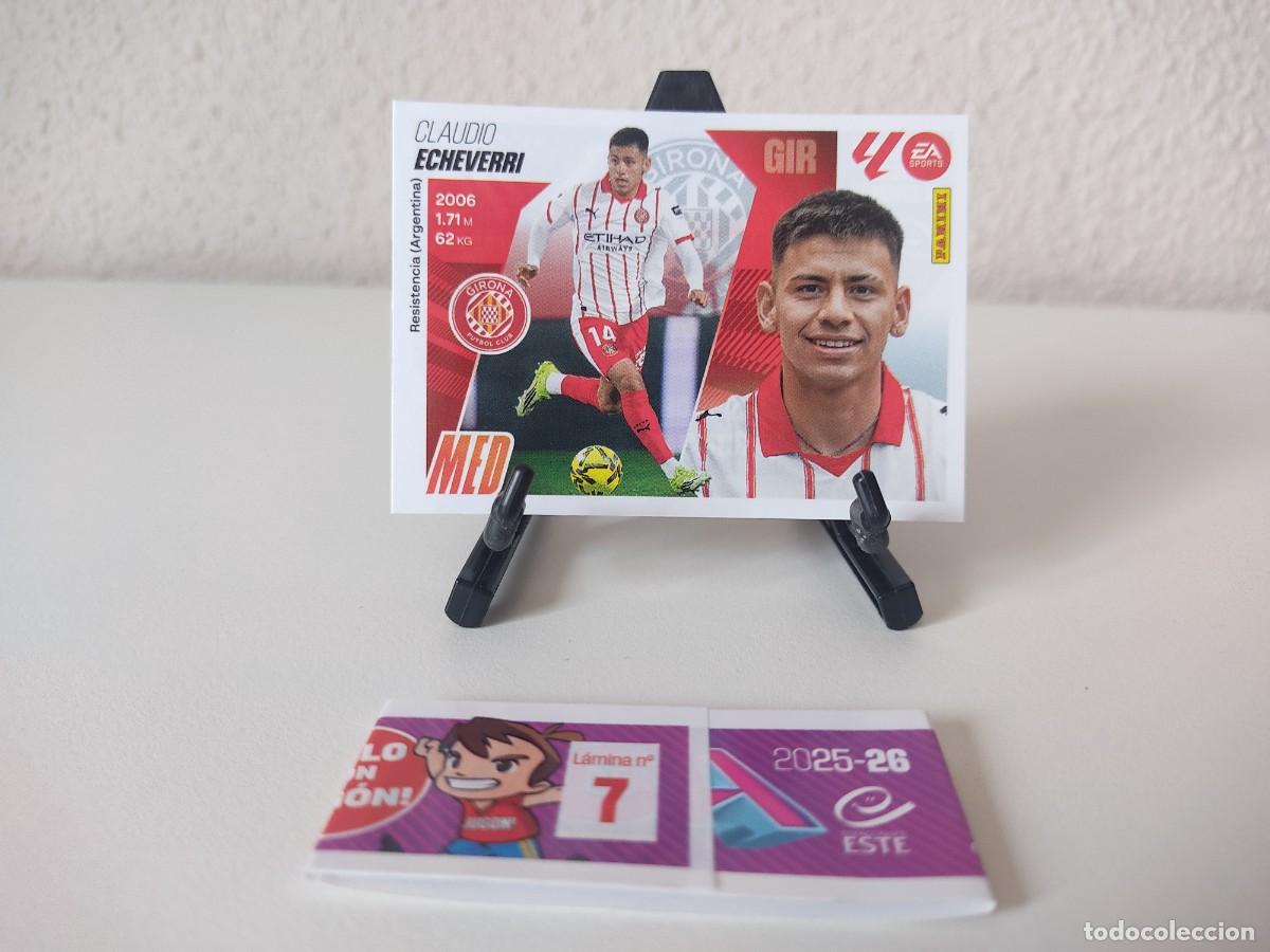 Cromos de F&uacute;tbol: Claudio Echeverri Girona MERCADO INVIERNO Liga Este 2025 2026