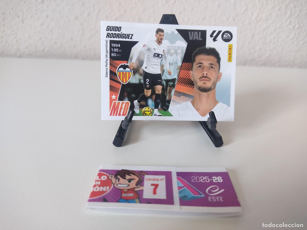 Cromos de F&uacute;tbol: Guido Rodr&iacute;guez Valencia CF MERCADO INVIERNO Liga Este 2025 2026