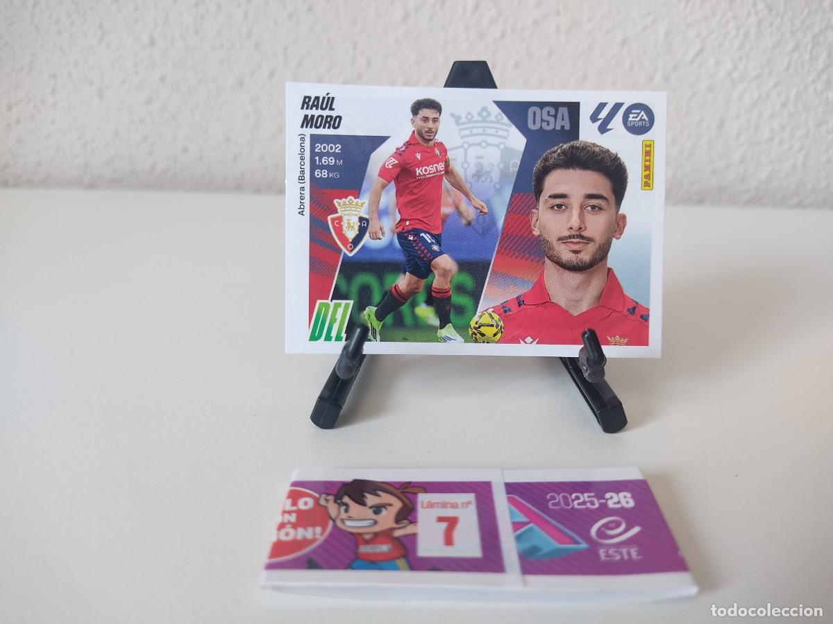 Cromos de F&uacute;tbol: Ra&uacute;l Moro Osasuna MERCADO INVIERNO Liga Este 2025 2026