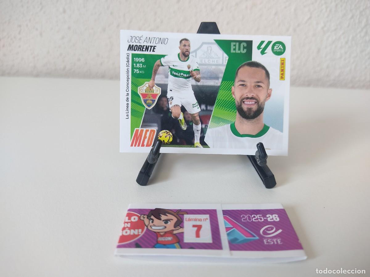 Cromos de F&uacute;tbol: Morente Elche MERCADO INVIERNO Liga Este 2025 2026