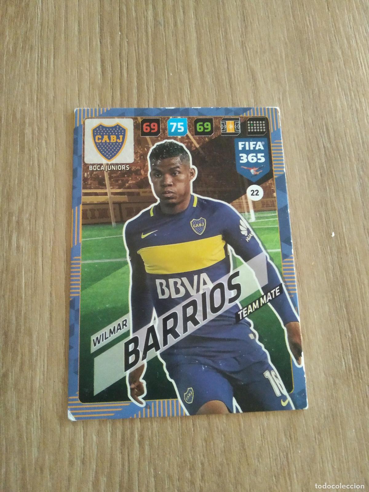 Cromos de F&uacute;tbol: 22 WILMAR BARRIOS BOCA JUNIORS CROMO FUTBOL PANINI ADRENALYN 17-18 FIFA 365 2017-2018