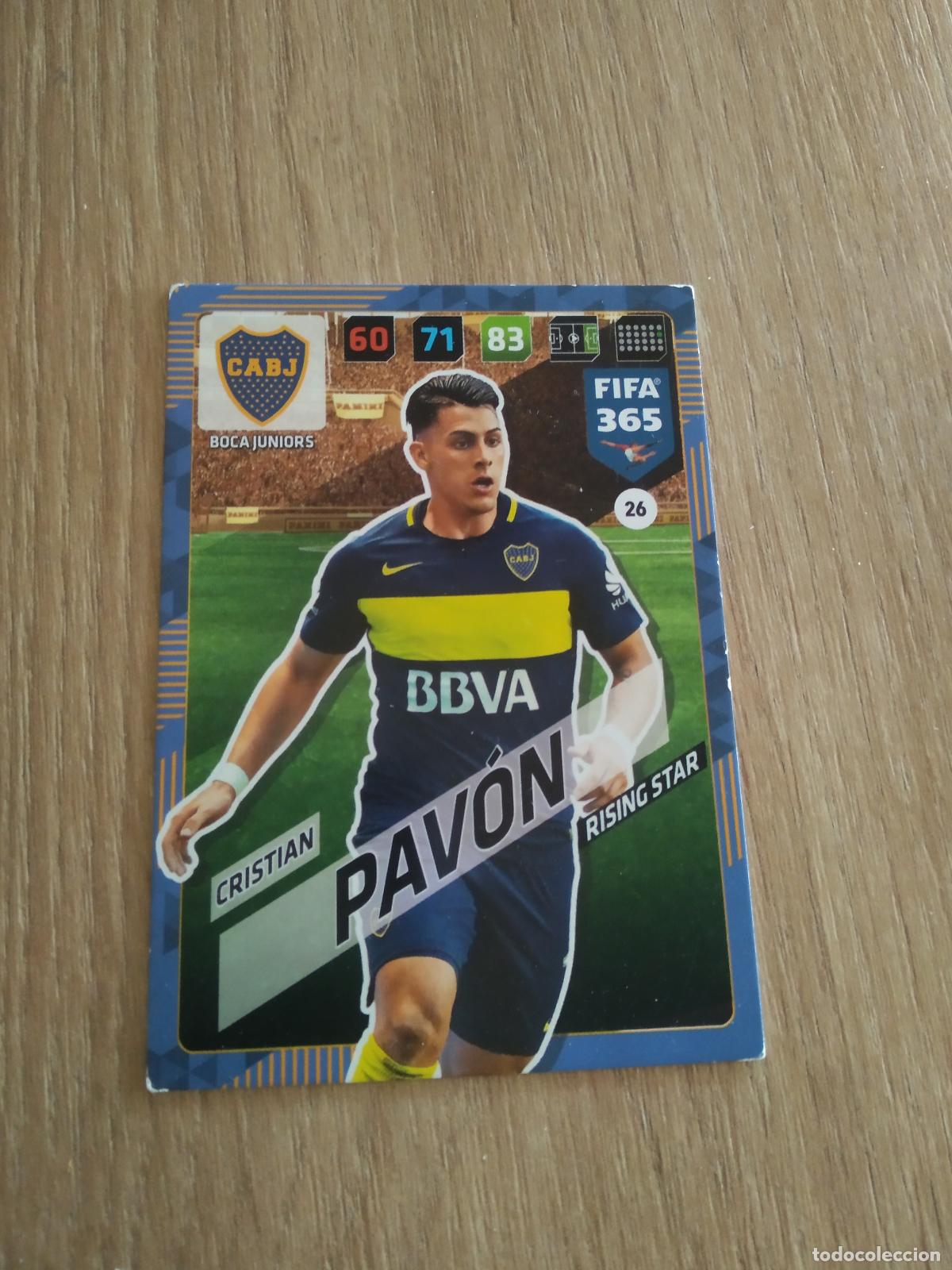 Cromos de F&uacute;tbol: 26 CRISTIAN PAVON BOCA JUNIORS CROMO FUTBOL PANINI ADRENALYN 17-18 FIFA 365 2017-2018