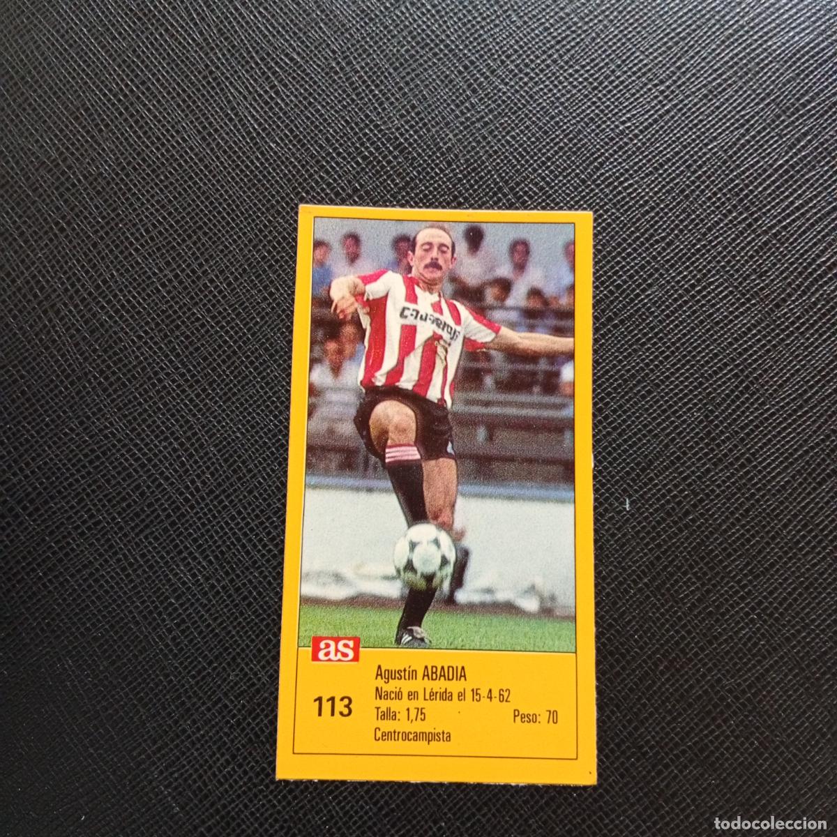Cromos de F&uacute;tbol: 113 ABADIA LOGRO&Ntilde;ES AS 1987 1988 CROMO FUTBOL LIGA 87 88 - SIN PEGAR - A135 PG370