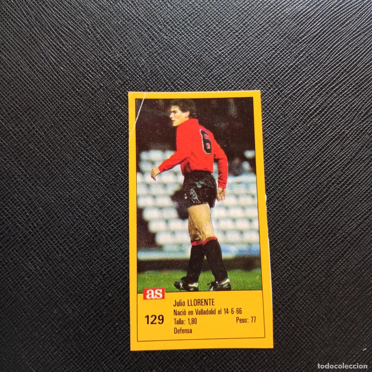 Cromos de F&uacute;tbol: 129 LLORENTE MALLORCA AS 1987 1988 CROMO FUTBOL LIGA 87 88 - SIN PEGAR - A135 PG379