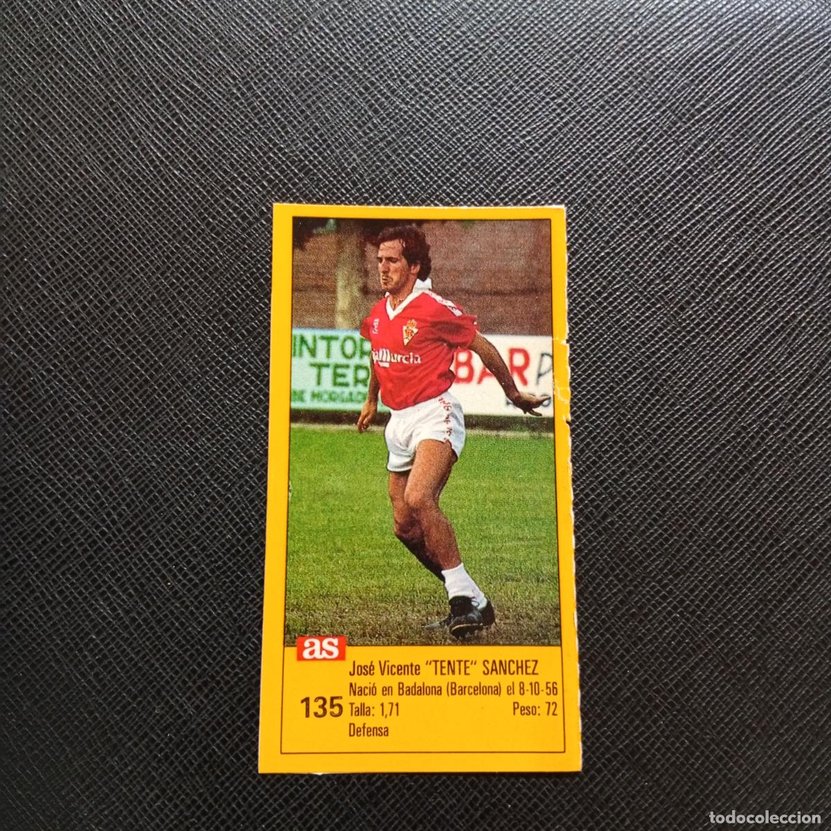 Cromos de F&uacute;tbol: 135 TENTE SANCHEZ MURCIA AS 1987 1988 CROMO FUTBOL LIGA 87 88 - SIN PEGAR - A135 PG388