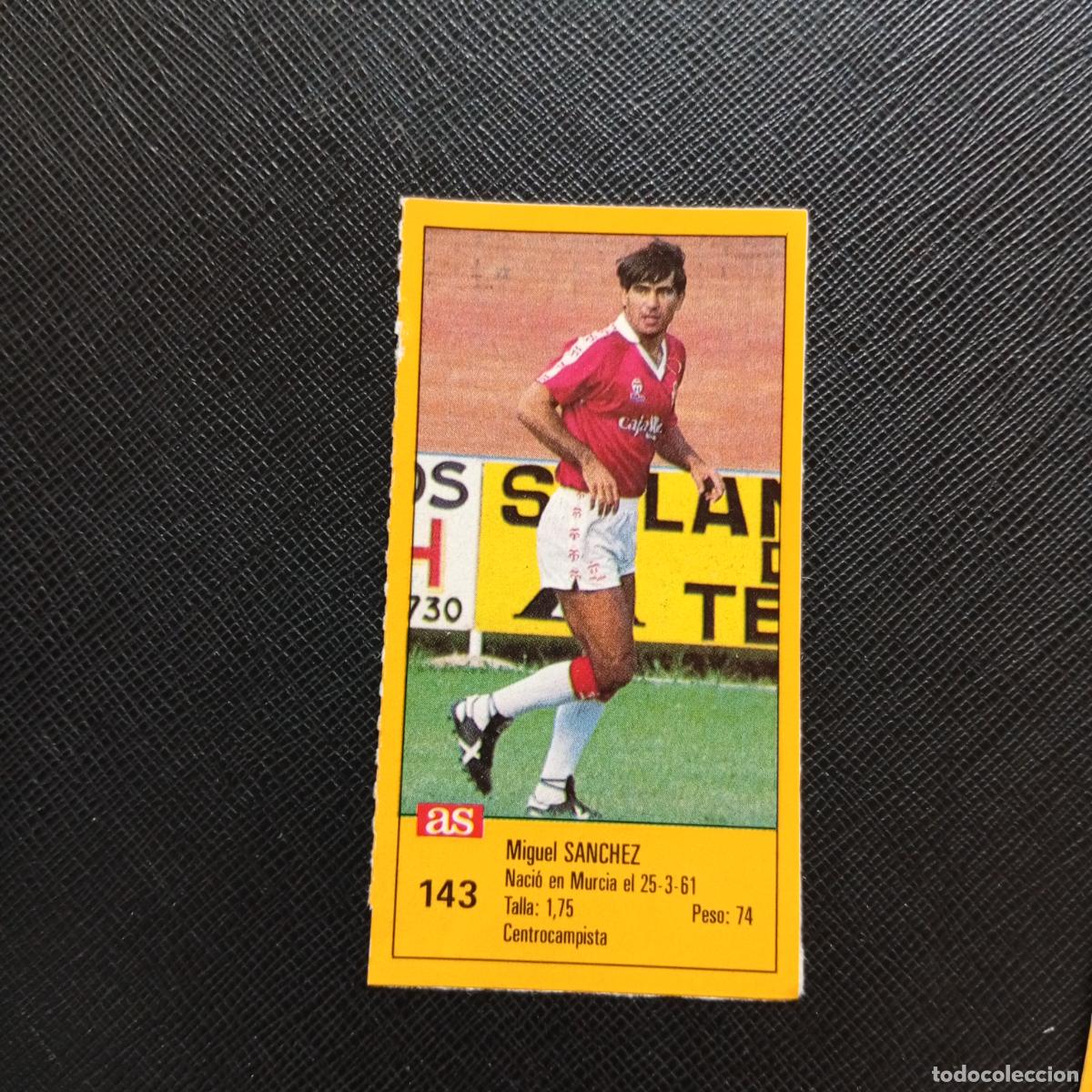 Cromos de F&uacute;tbol: 143 SANCHEZ MURCIA AS 1987 1988 CROMO FUTBOL LIGA 87 88 - SIN PEGAR - A135 PG415