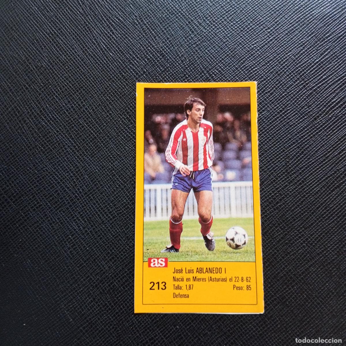 Cromos de F&uacute;tbol: 213 ABLANEDO I SPORTING GIJON AS 1987 1988 CROMO FUTBOL LIGA 87 88 - SIN PEGAR - A135 PG442