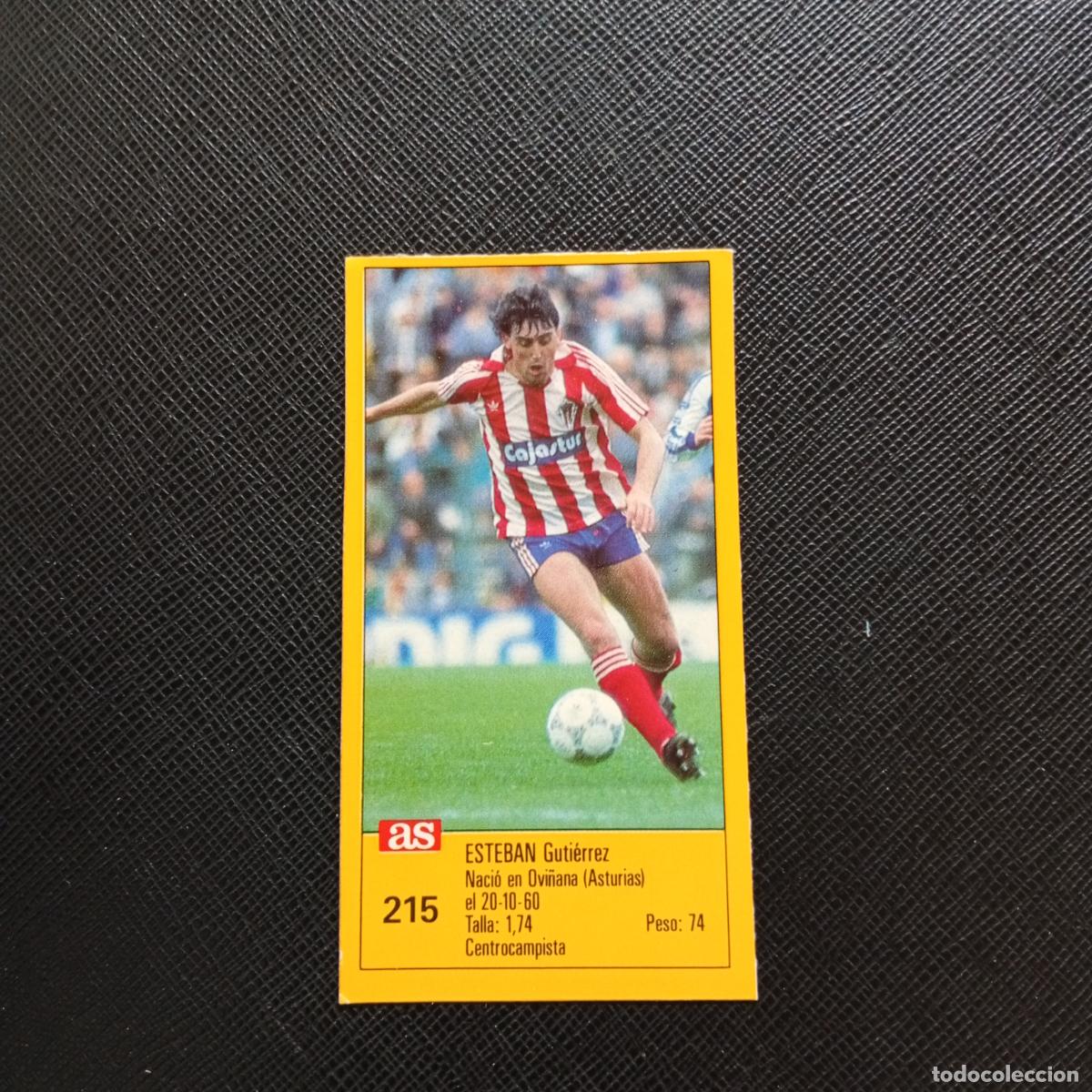 Cromos de F&uacute;tbol: 215 ESTEBAN SPORTING GIJON AS 1987 1988 CROMO FUTBOL LIGA 87 88 - SIN PEGAR - A135 PG442