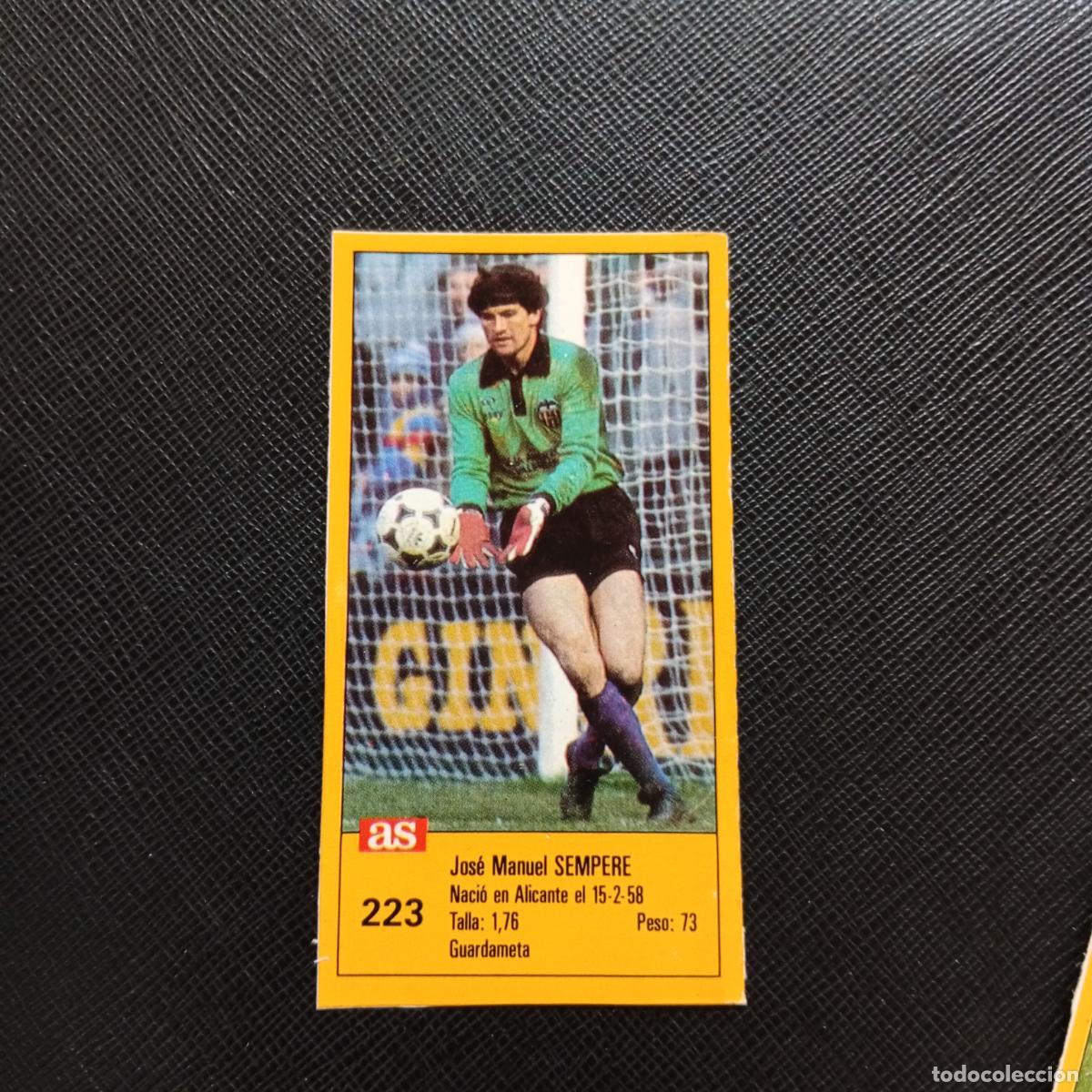 Cromos de F&uacute;tbol: 223 SEMPERE VALENCIA AS 1987 1988 CROMO FUTBOL LIGA 87 88 - SIN PEGAR - A135 PG451