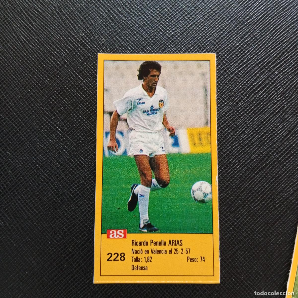 Cromos de F&uacute;tbol: 228 ARIAS VALENCIA AS 1987 1988 CROMO FUTBOL LIGA 87 88 - SIN PEGAR - A135 PG460