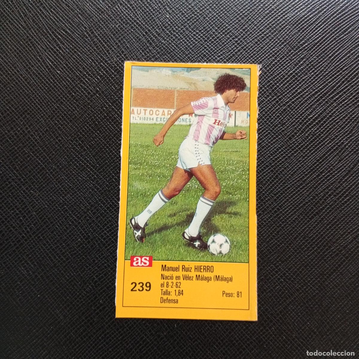 Cromos de F&uacute;tbol: 239 HIERRO VALLADOLID AS 1987 1988 CROMO FUTBOL LIGA 87 88 - SIN PEGAR - A135 PG469