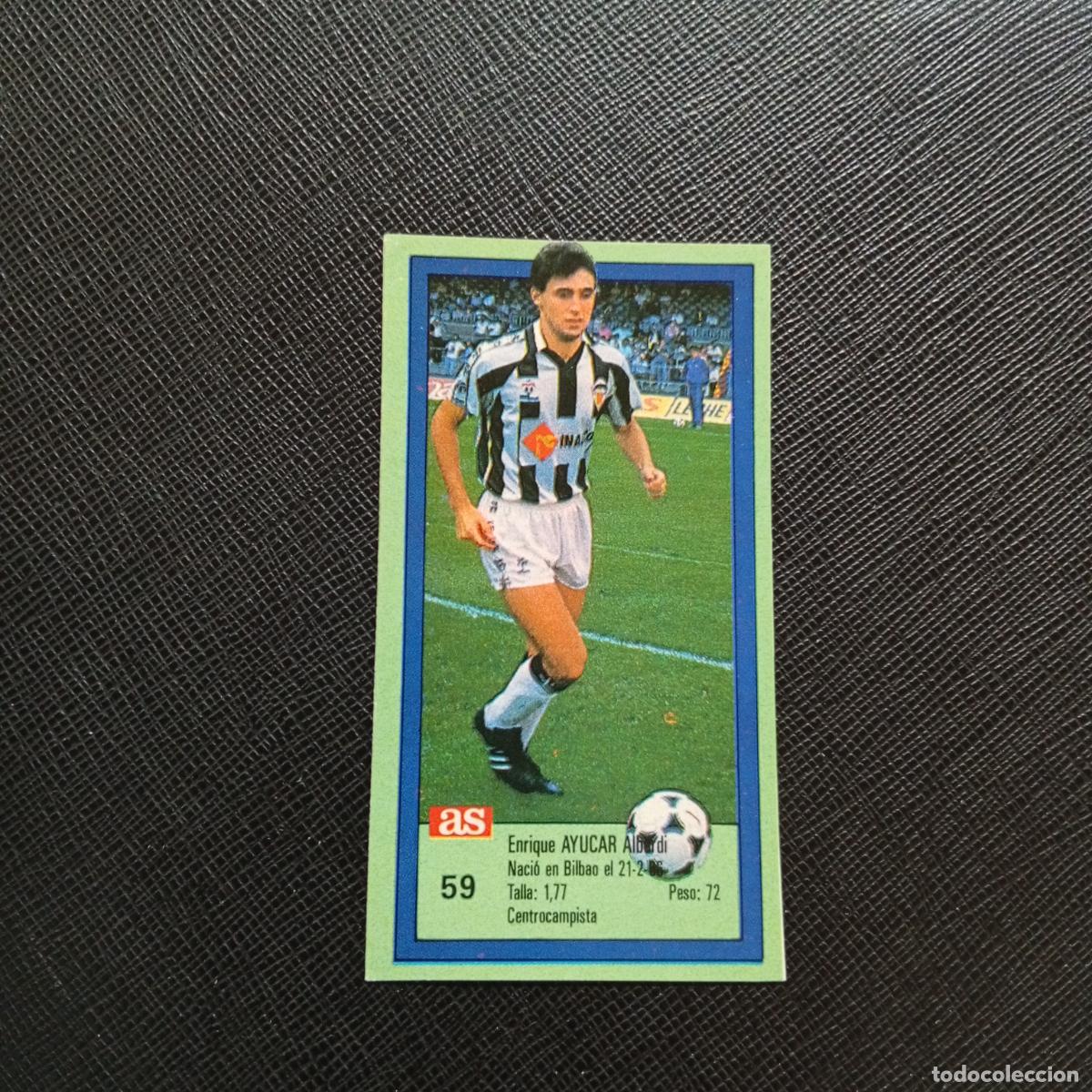 Cromos de F&uacute;tbol: 59 AYUCAR CASTELLON AS 1989 1990 CROMO FUTBOL LIGA 89 90 - SIN PEGAR - A135 PG496