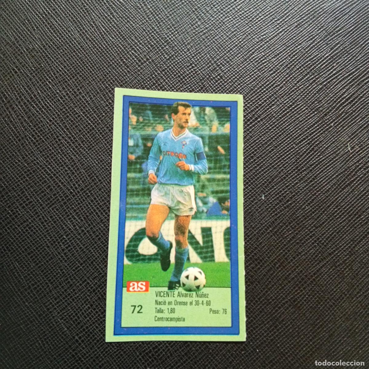 Cromos de F&uacute;tbol: 72 VICENTE CELTA AS 1989 1990 CROMO FUTBOL LIGA 89 90 - SIN PEGAR - A135 PG505