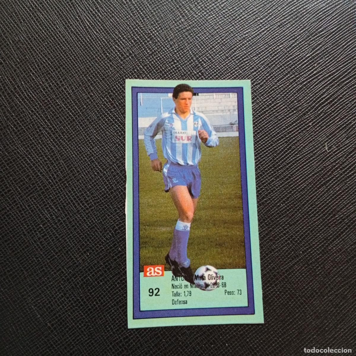 Fu&szlig;ball-Sticker: 92 ANTON MALAGA AS 1989 1990 CROMO FUTBOL LIGA 89 90 - SIN PEGAR - A135 PG523