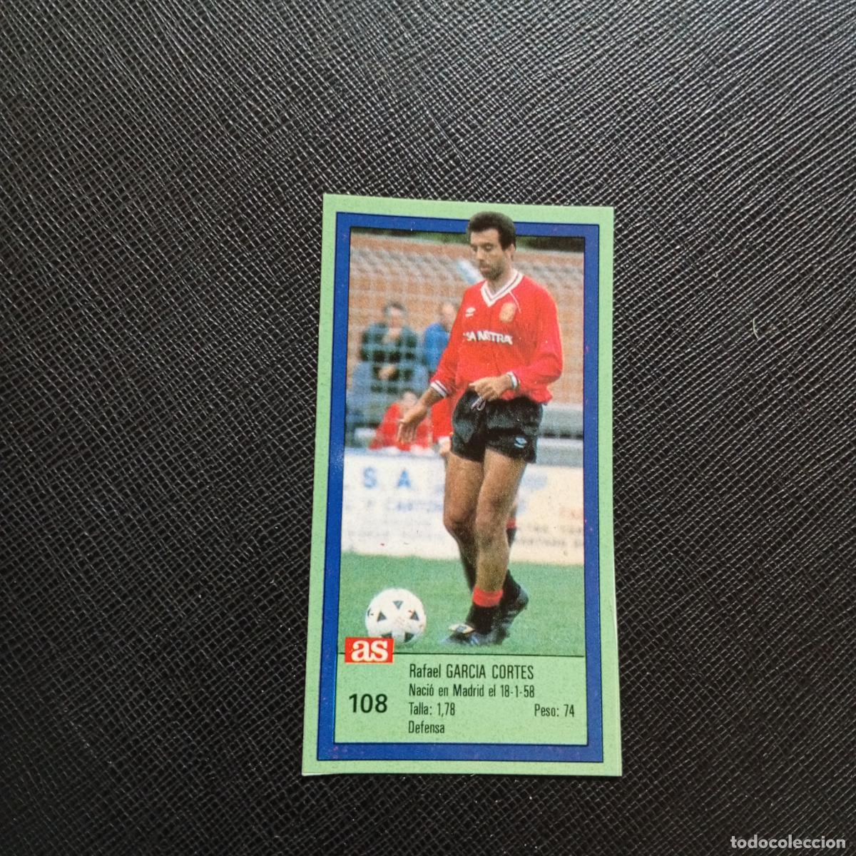 Cromos de F&uacute;tbol: 108 GARCIA CORTES MALLORCA AS 1989 1990 CROMO FUTBOL LIGA 89 90 - SIN PEGAR - A103 PG10