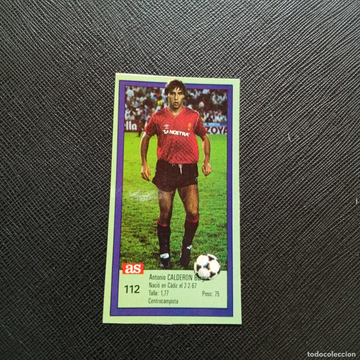Cromos de F&uacute;tbol: 112 CALDERON MALLORCA AS 1989 1990 CROMO FUTBOL LIGA 89 90 - SIN PEGAR - A103 PG19