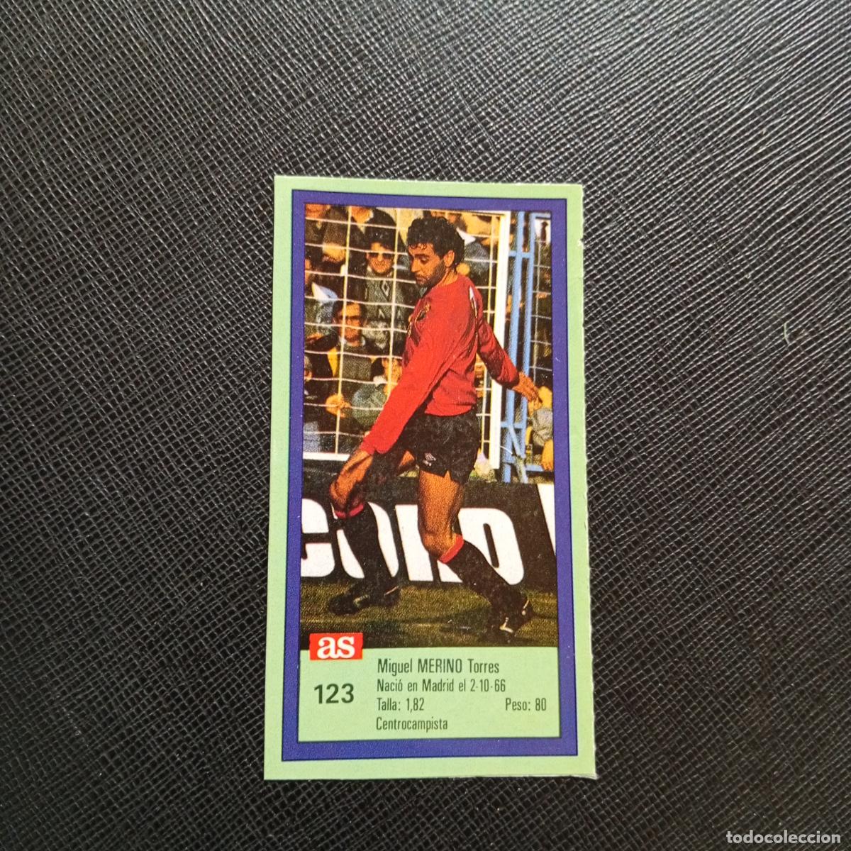Cromos de F&uacute;tbol: 123 MERINO OSASUNA AS 1989 1990 CROMO FUTBOL LIGA 89 90 - SIN PEGAR - A103 PG28
