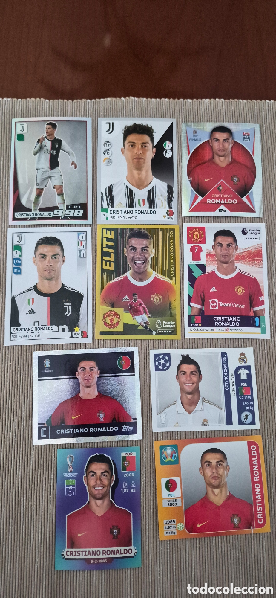 Cromos de F&uacute;tbol: CROMOS CRISTIANO RONALDO