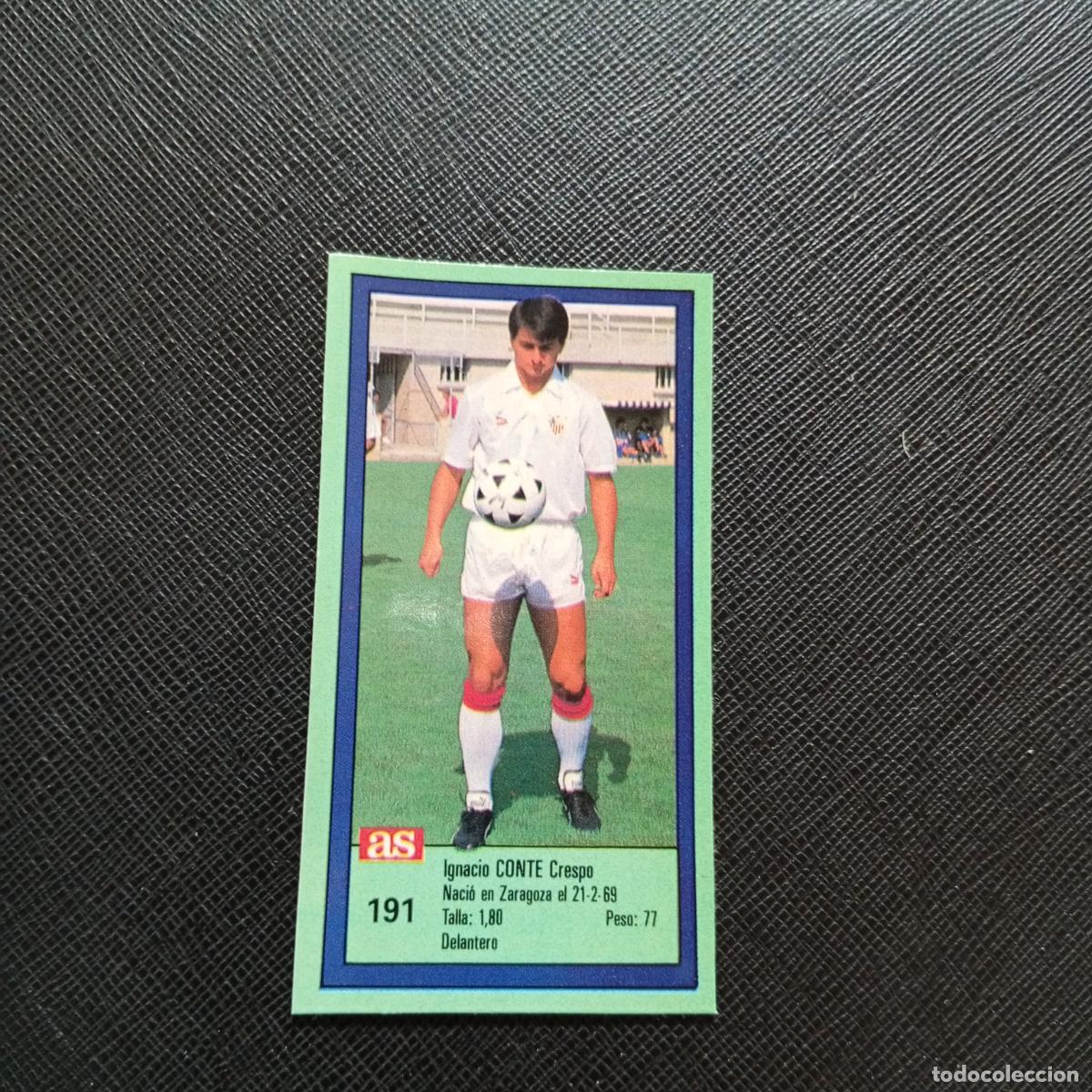 Cromos de F&uacute;tbol: 191 CONTE SEVILLA AS 1989 1990 CROMO FUTBOL LIGA 89 90 - SIN PEGAR - A103 PG64