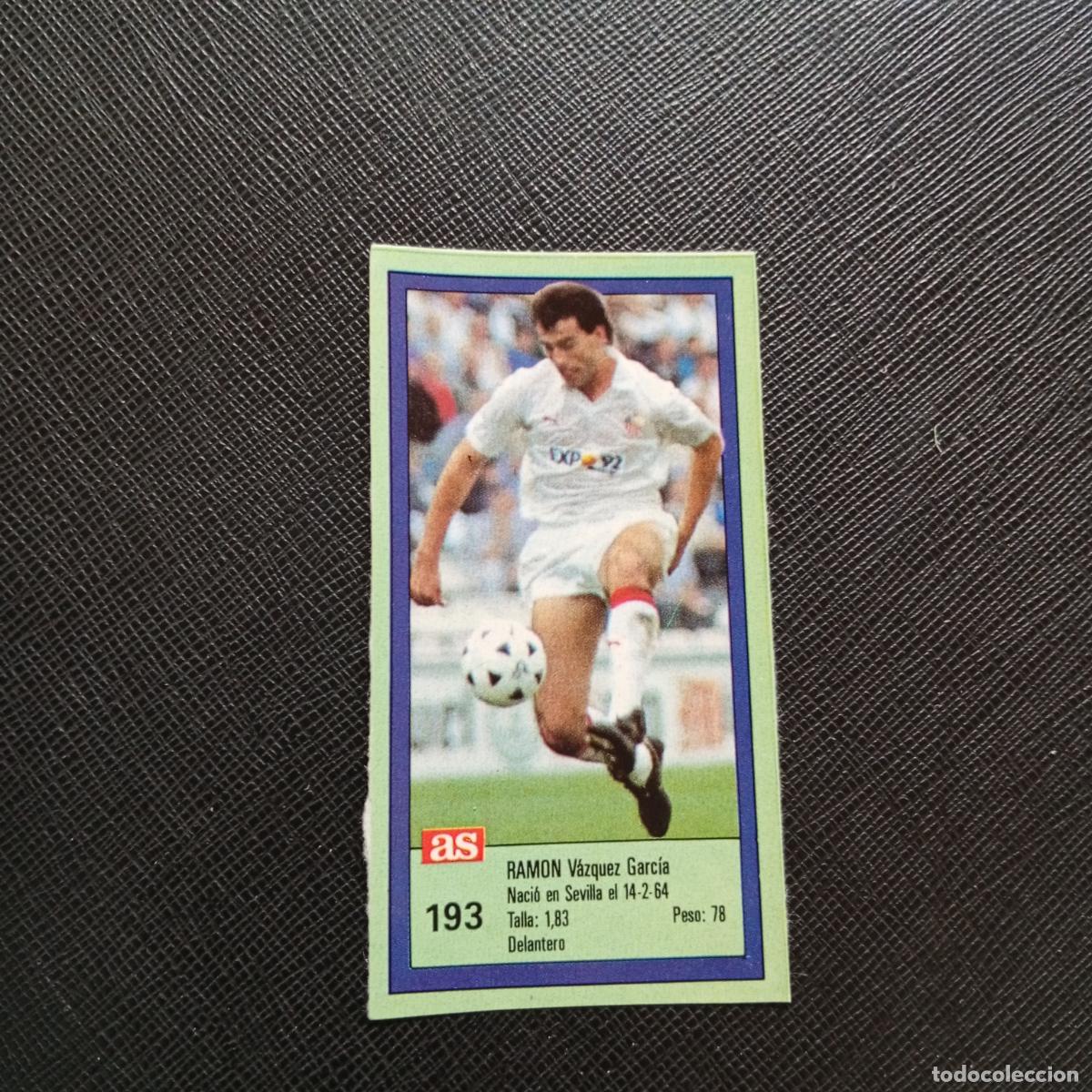 Cromos de F&uacute;tbol: 193 RAMON SEVILLA AS 1989 1990 CROMO FUTBOL LIGA 89 90 - SIN PEGAR - A103 PG64