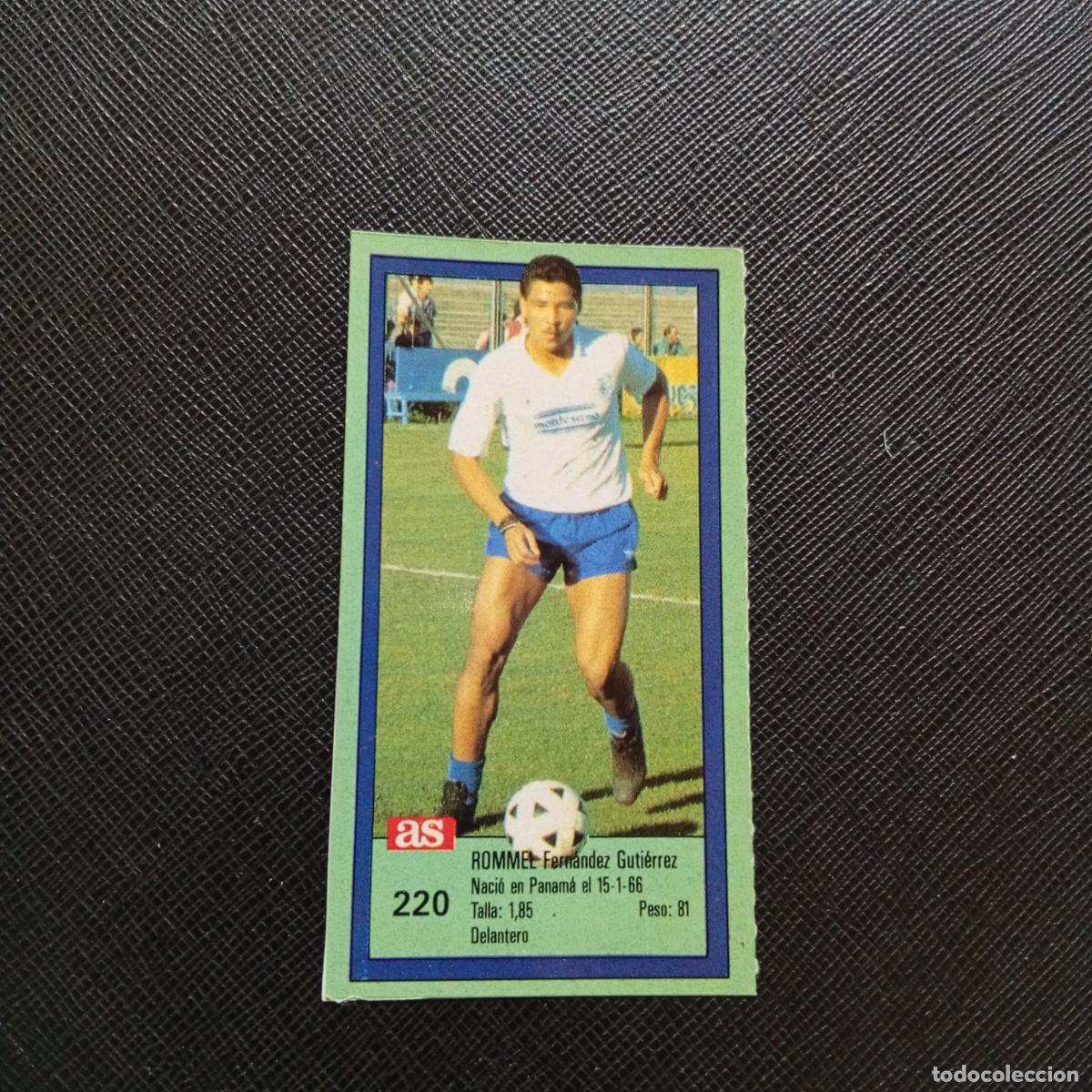 Cromos de F&uacute;tbol: 220 ROMMEL TENERIFE AS 1989 1990 CROMO FUTBOL LIGA 89 90 - SIN PEGAR - A103 PG64