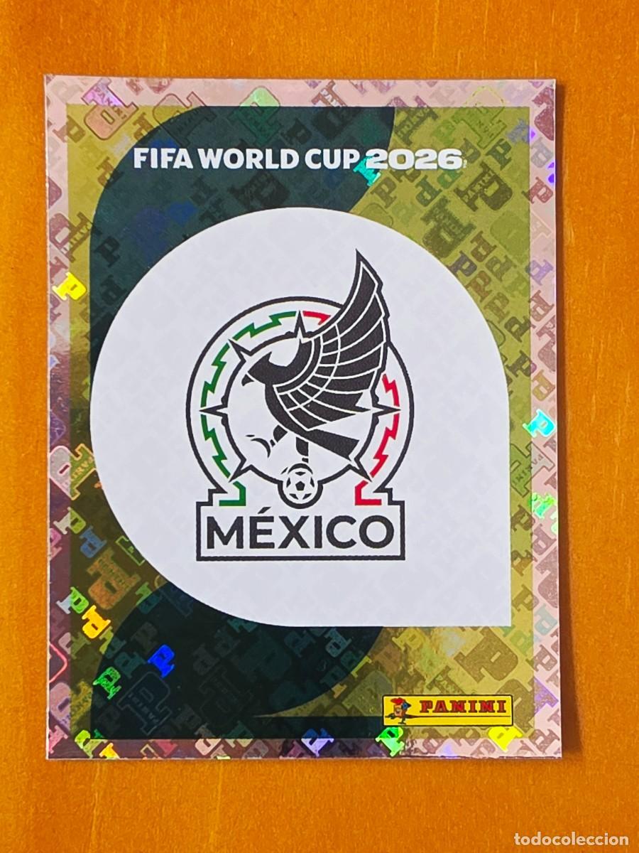 Cromos de F&uacute;tbol: MEX 1 Escudo logo emblema M&eacute;xico, Panini FIFA World Cup Mundial 2026 Sticker