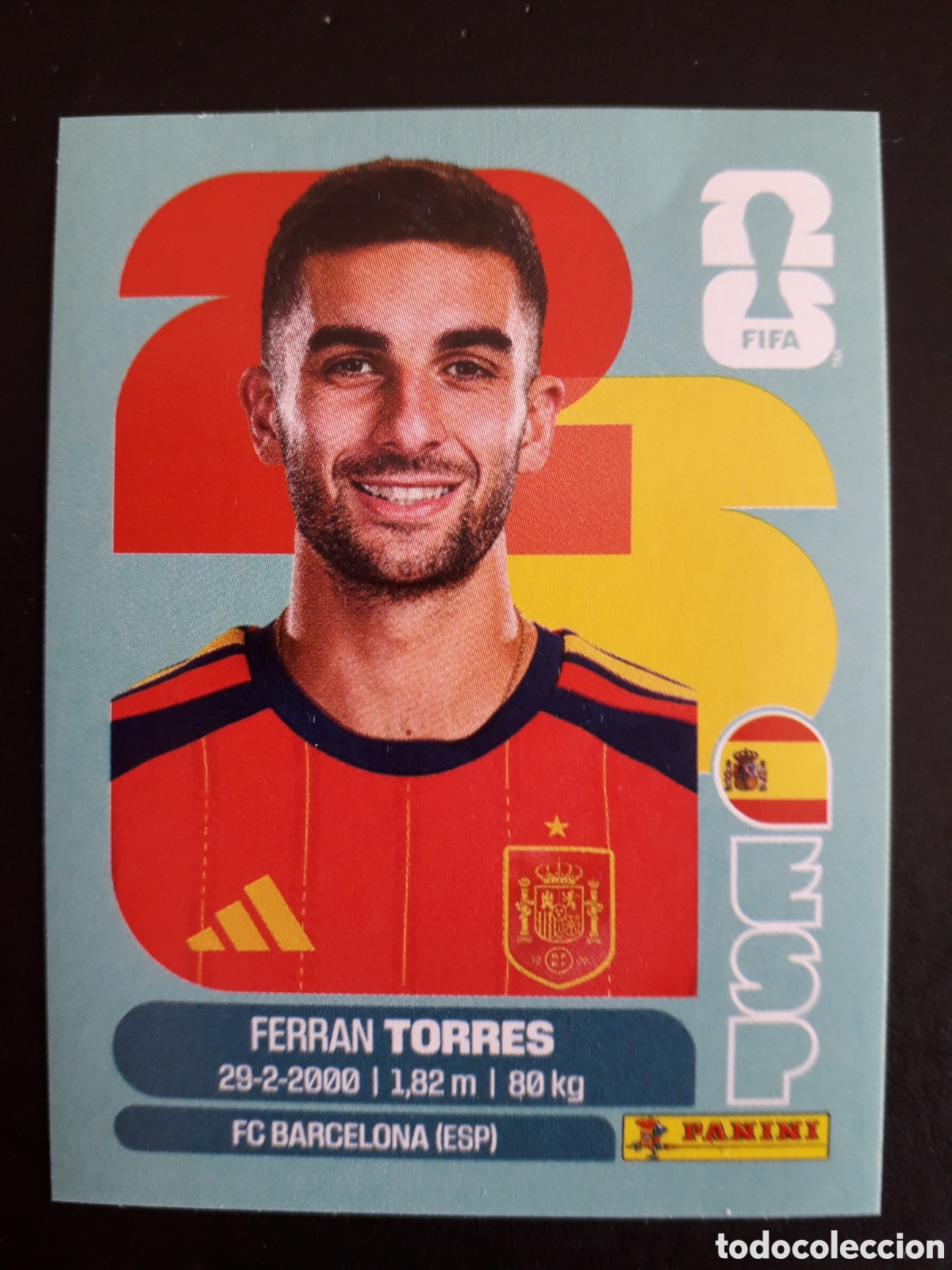 Fu&szlig;ball-Sticker: FERRAN TORRES ESPA&Ntilde;A ESP 18 MUNDIAL F&Uacute;TBOL 2026 FIFA WORLD CUP PANINI SIN PEGAR PEDIDO M&Iacute;NIMO 3&euro;