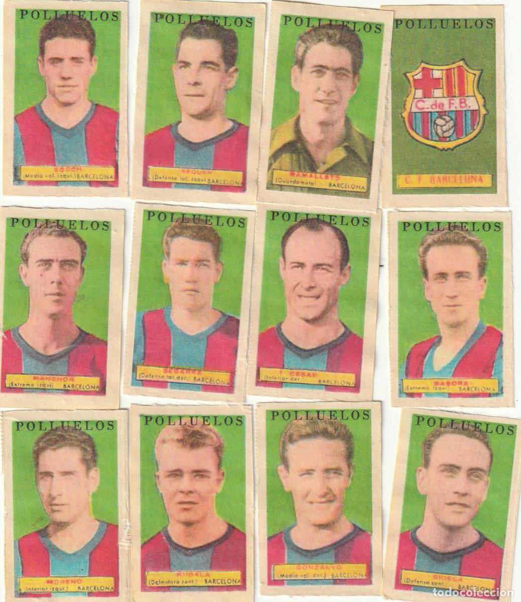 Cromos de F&uacute;tbol: 10629 - 12 CROMOS NUEVOS LIGA 52 53 POLLUELOS-F.C. BARCELONA-EQUIPO COMPLETO CON KUBALA