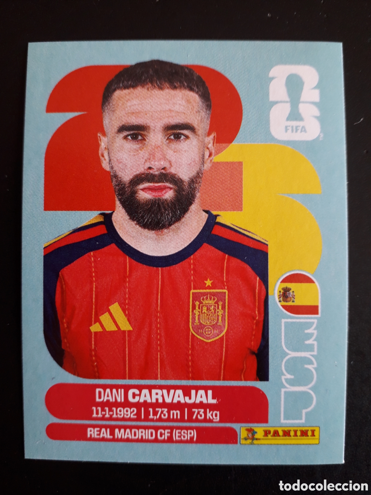 Fu&szlig;ball-Sticker: DANI CARVAJAL ESPA&Ntilde;A ESP 7 MUNDIAL F&Uacute;TBOL 2026 FIFA WORLD CUP PANINI SIN PEGAR PEDIDO M&Iacute;NIMO 3&euro;