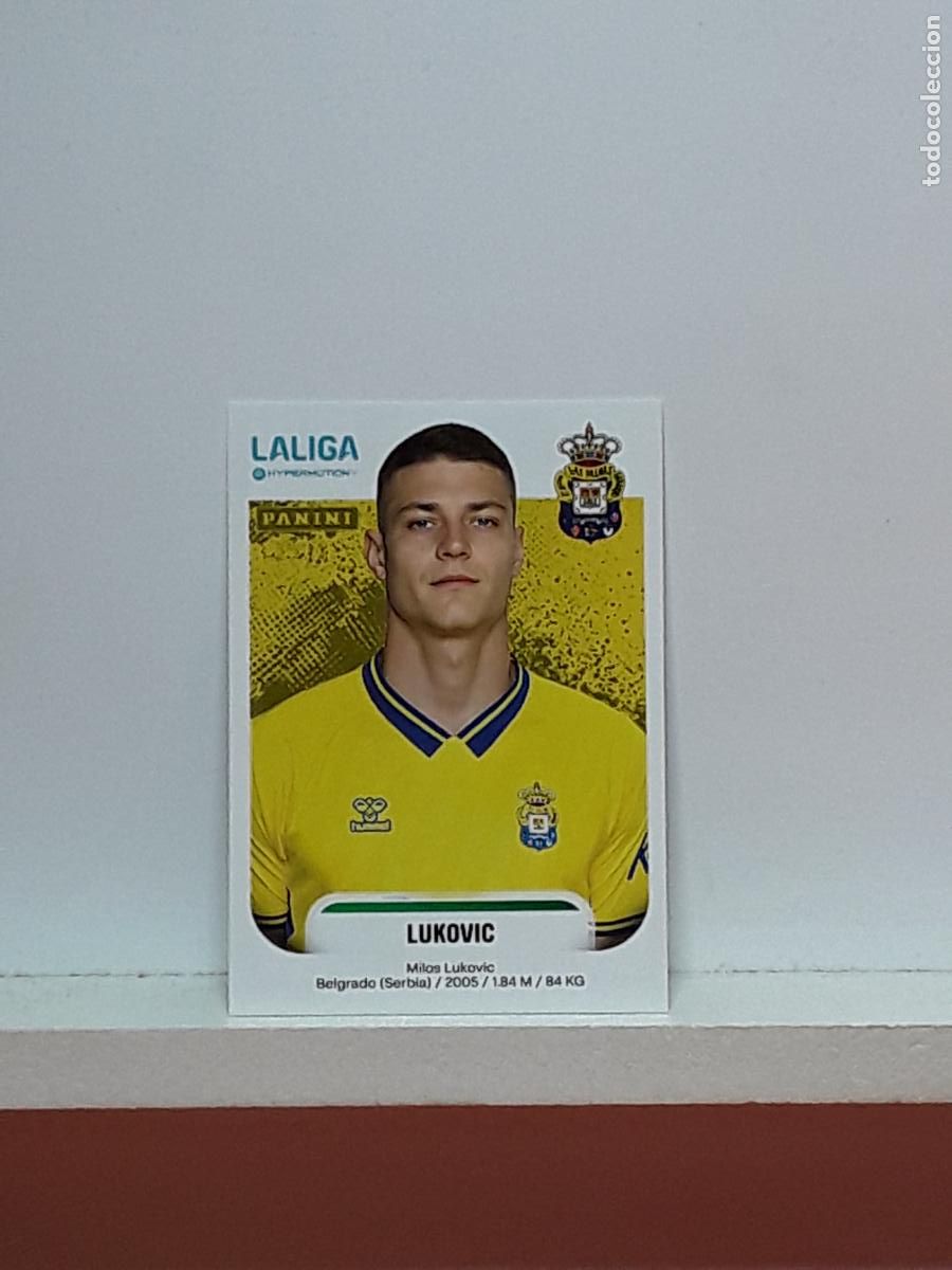 Cromos de F&uacute;tbol: LALIGA HYPERMOTION 2025 2026 25 26 ALBUM PANINI LIGA N 266 LAS PALMAS LUKOVIC MILOS