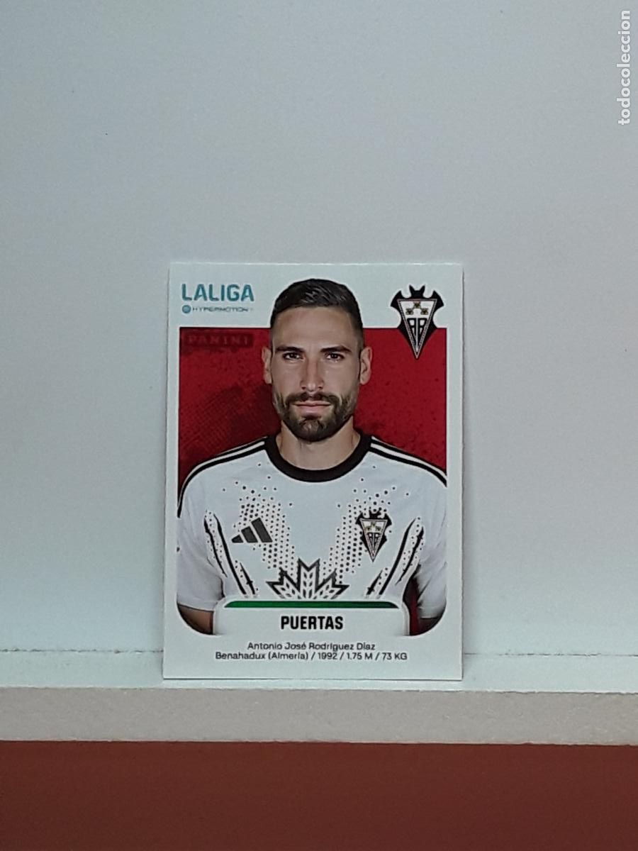 Cromos de F&uacute;tbol: LALIGA HYPERMOTION 2025 2026 25 26 ALBUM PANINI LIGA N 16 ALBACETE ANTONIO JOSE PUERTAS