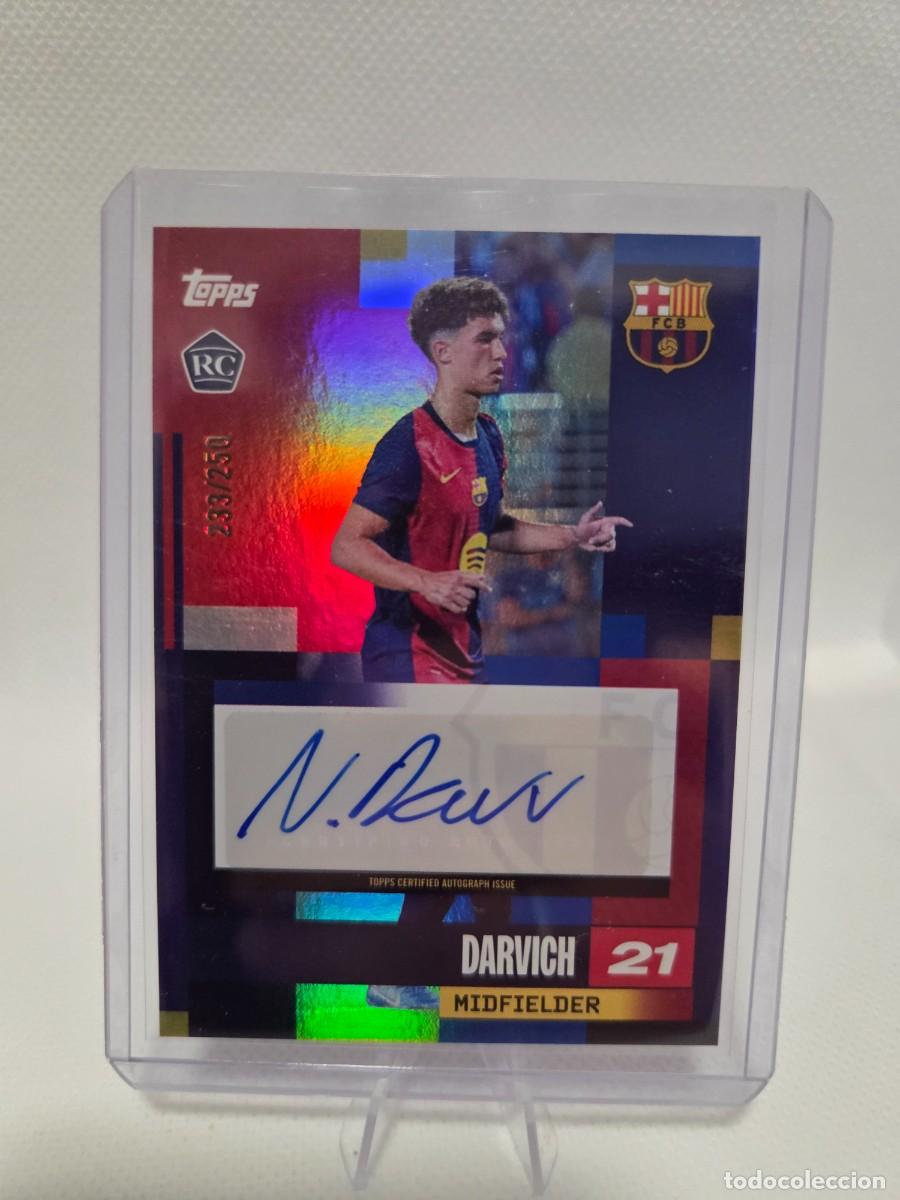 Cromos de F&uacute;tbol: 2024/25 Topps FC Barcelona Team Set Autographs #AU-ND Noah Darvich Auto 233/250