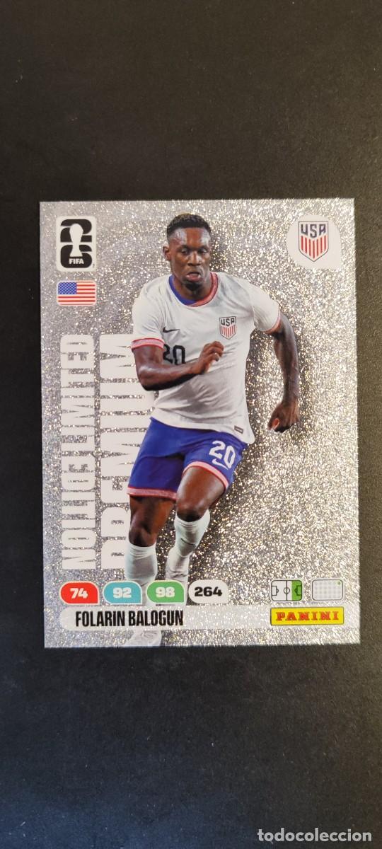 Cromos de F&uacute;tbol: ADRENALYN XL FIFA WORLD CUP 2026 CARD LIMITED EDITION PREMIUM BALOGUN USA # PANINI