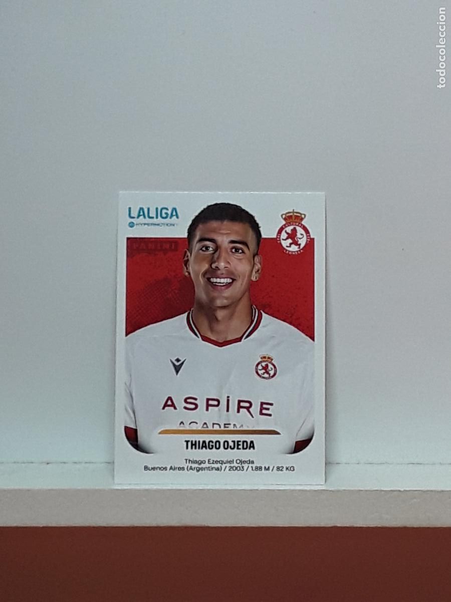 Fu&szlig;ball-Sticker: LALIGA HYPERMOTION 2025 2026 25 26 ALBUM PANINI LIGA N 166 CULTURAL LEONESA THIAGO OJEDA