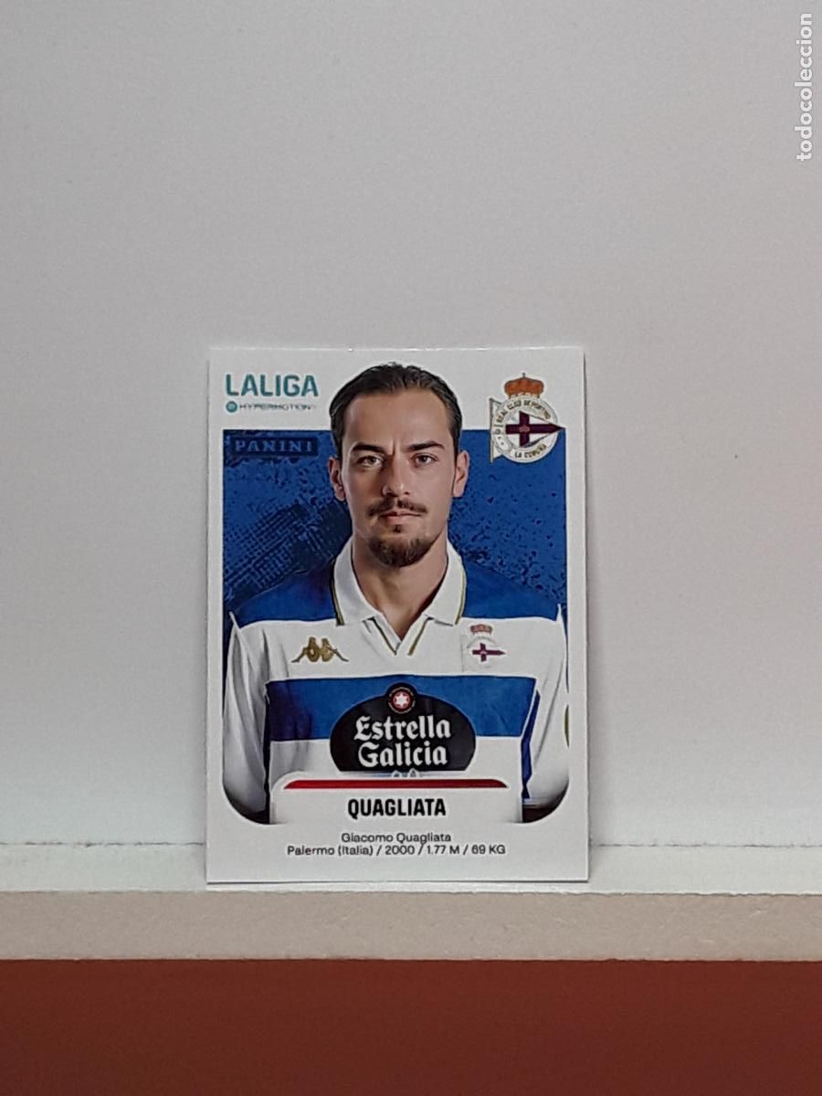 Fu&szlig;ball-Sticker: LALIGA HYPERMOTION 2025 2026 25 26 ALBUM PANINI LIGA N 181B 181 B DEPORTIVO QUAGLIATA GIACOMO