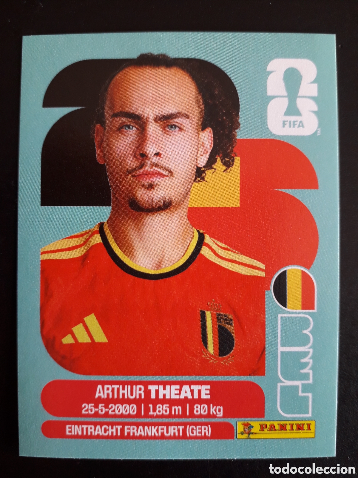 Cromos de F&uacute;tbol: THEATE B&Eacute;LGICA BEL 3 MUNDIAL F&Uacute;TBOL 2026 FIFA WORLD CUP PANINI SIN PEGAR PEDIDO M&Iacute;NIMO 3&euro;