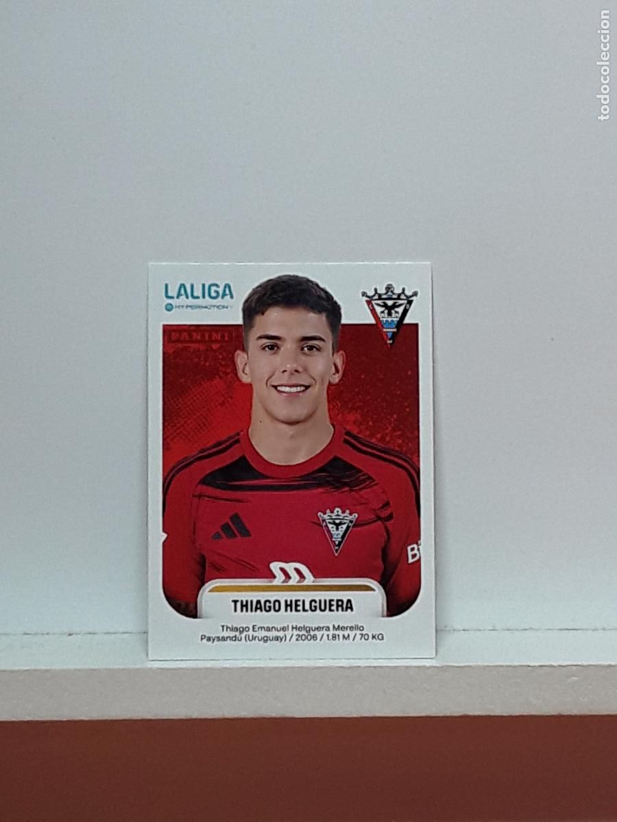 Cromos de F&uacute;tbol: LALIGA HYPERMOTION 2025 2026 25 26 ALBUM PANINI LIGA N 319A 319 A MIRANDES THIAGO HELGUERA