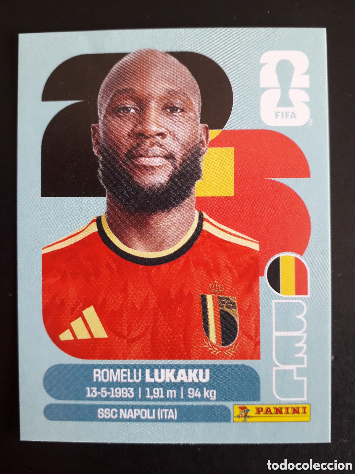 Cromos de F&uacute;tbol: LUKAKU B&Eacute;LGICA BEL 20 MUNDIAL F&Uacute;TBOL 2026 FIFA WORLD CUP PANINI SIN PEGAR PEDIDO M&Iacute;NIMO 3&euro;