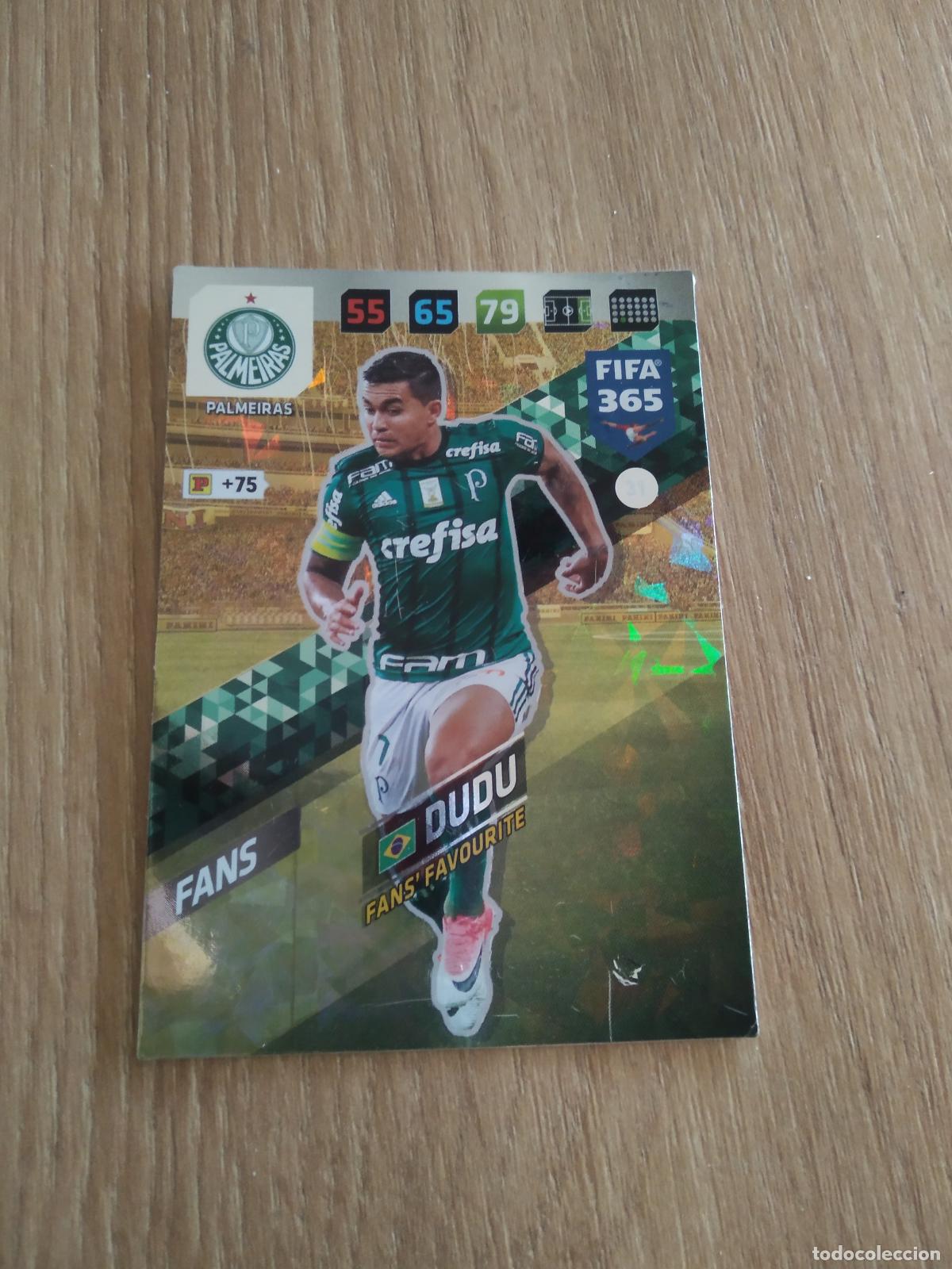 Fu&szlig;ball-Sticker: 31 dudu palmeiras CROMO FUTBOL PANINI ADRENALYN 17-18 FIFA 365 2017-2018