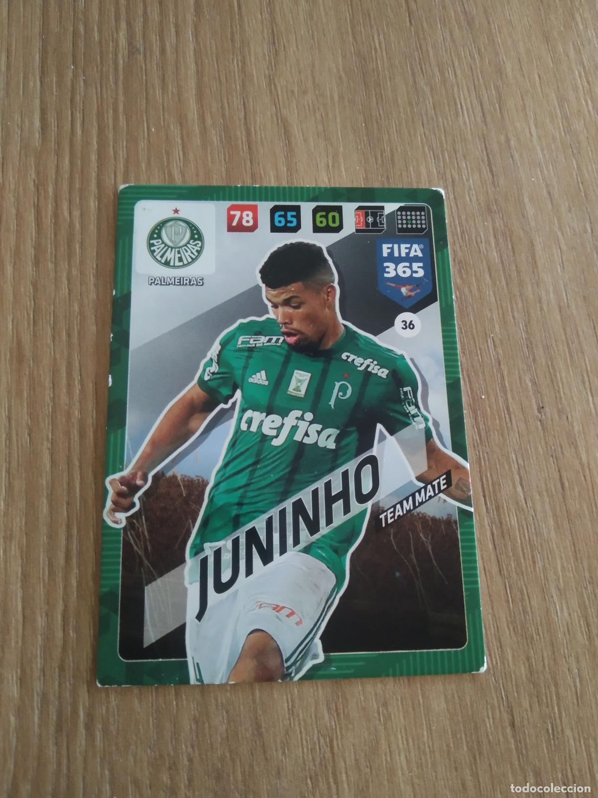 Fu&szlig;ball-Sticker: 36 JUNINHO palmeiras CROMO FUTBOL PANINI ADRENALYN 17-18 FIFA 365 2017-2018